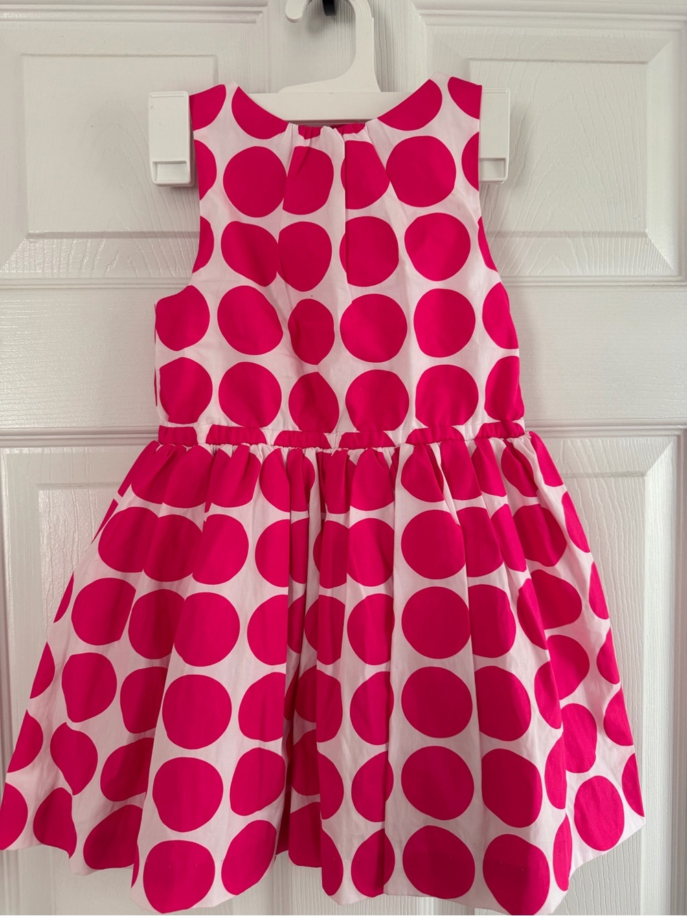 Jacadi Pink Polka Dot Cotton Dress